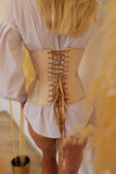 Beige underbust corset for waist traning