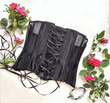 Black plus size underbust corset
