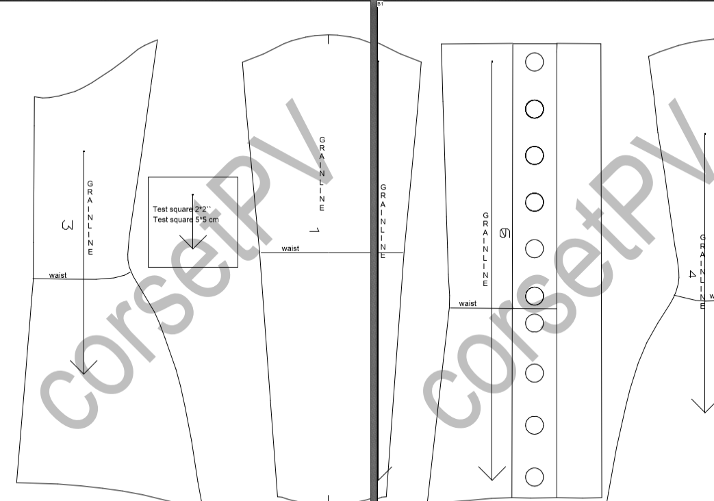 CORSET BELT PATTERN // Underbust Corset Belt Sewing Pattern Pdf // Instant  Download Digital Print // One Size Xs-xl -  Canada