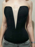 Overbust black sexy corset